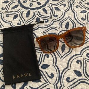 KREWE ADELE Amber Brown Sunglasses